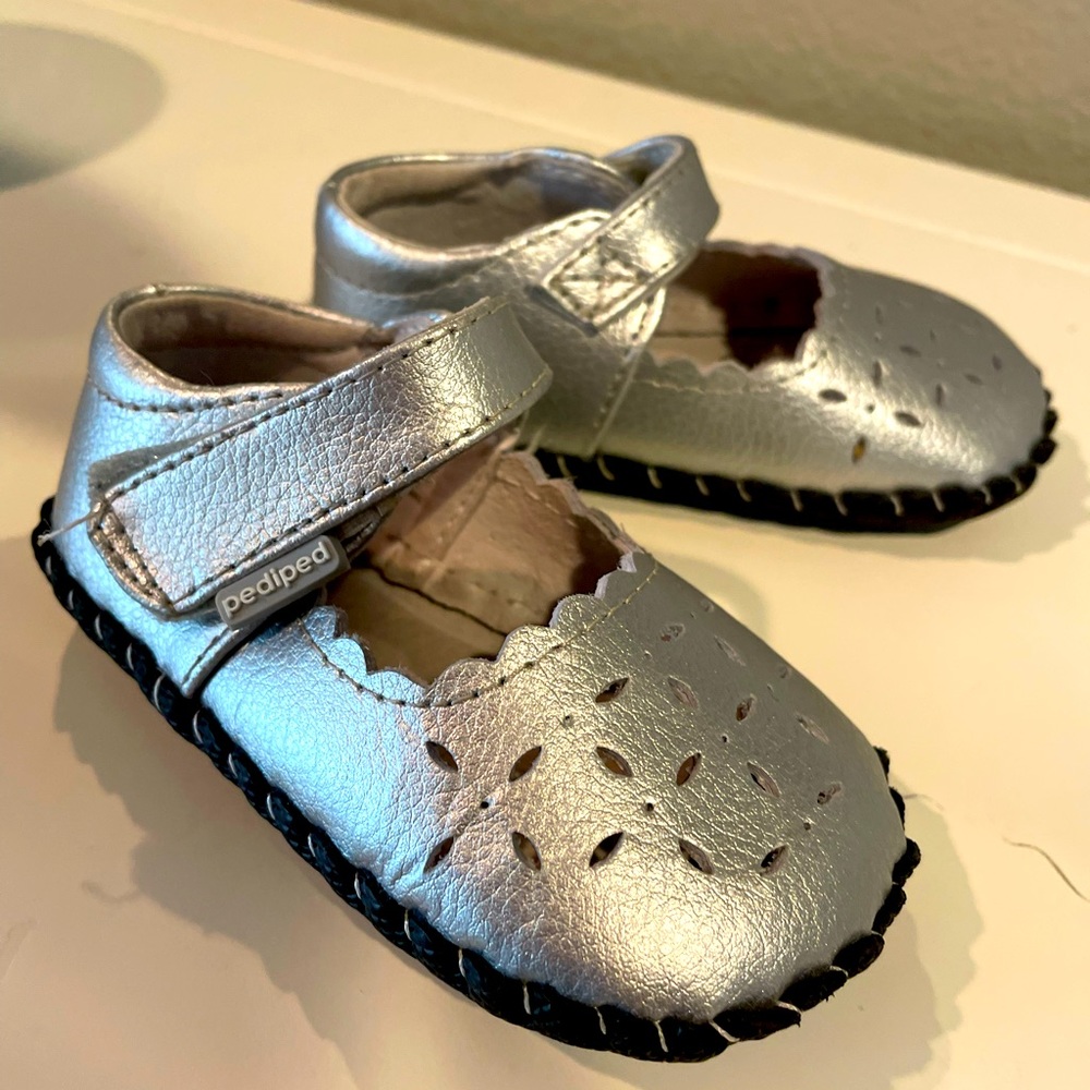 Pediped Silver Shoes 12-18 month